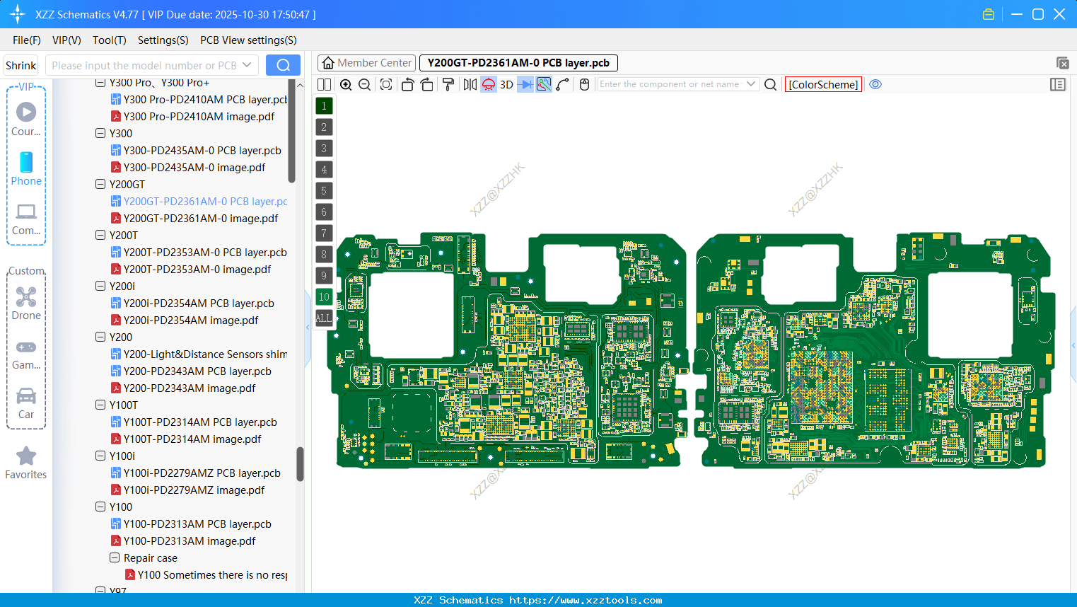 VIVO Y200GT-PD2361AM-0 PCB Layer